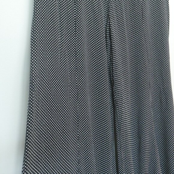 Free People Black Polka Dot Wide Leg Palazzo Pants High Waisted Size 2 - Picture 4 of 15